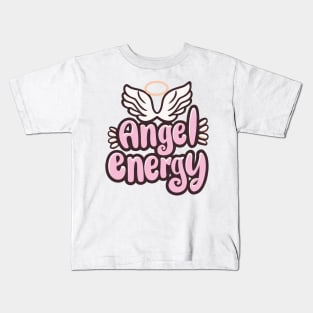 Angel Energy Girly Quote Y2K Aesthetic Kawaii Cute Japanese Kids T-Shirt